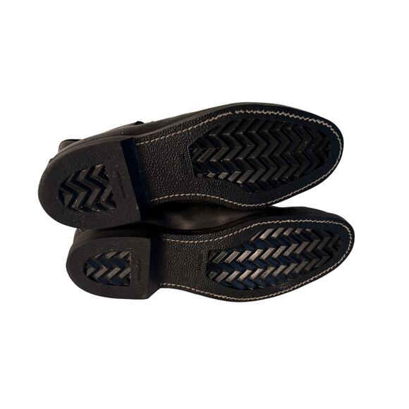 VTG 70s Addison Military Boots Mens 10.5 W Black Leather Steel Toe Work Combat - Picture 8 of 8